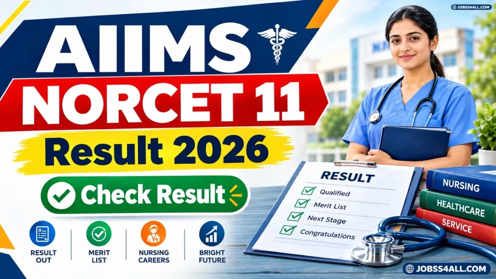 AIIMS NORCET 11 Result 2026 Stage 1 Cut Off