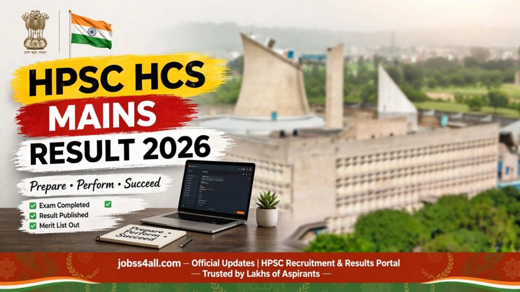 HPSC HCS Mains Result 2026 at hpsc.gov.in