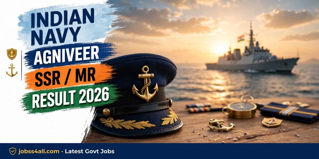 Indian Navy Agniveer SSR MR Result 2026 released, check scorecard and Stage 2 call letter