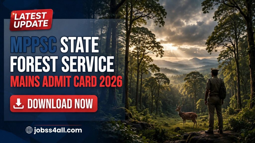 MPPSC State Forest Service Mains Admit Card 2026 released